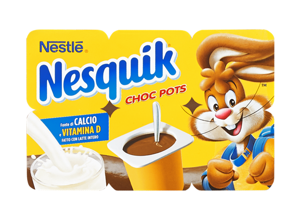 Nesquik Choc Pots 6x60g Confezione Nesquik Choc Pots da 6x60g