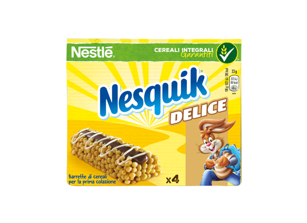 Nesquik Delice 4 barrette Confezione Nesquik Delice da 4 barrette
