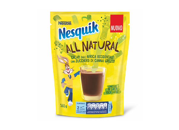 Nesquik All Natural 168g Confezione Nesquik All Natural da 168g