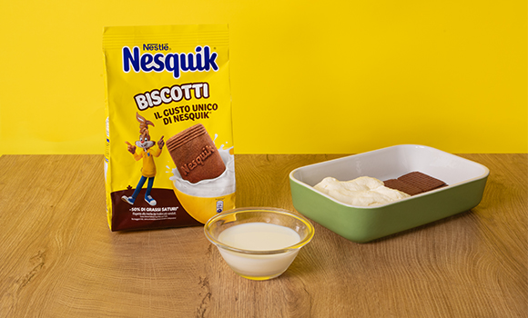 Step 2 Biscotti gelato Nesquik