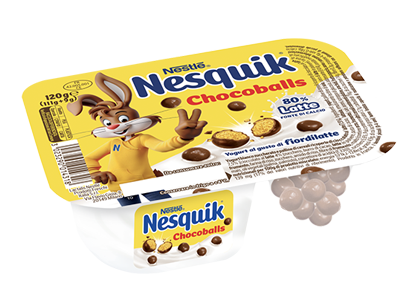 Confezione Nesquik Chocoballs da 120g Confezione Nesquik Chocoballs da 120g